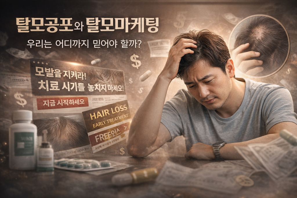 탈모공포와 탈모마케팅, 우리는 어디까지 믿어야 할까? 정확한 기준이 필요한 이유